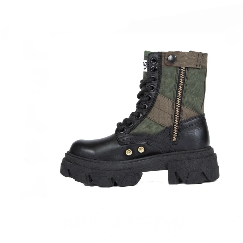 URBNKICKS JUNGLE GREEN BOOTS - Picture 2 of 6